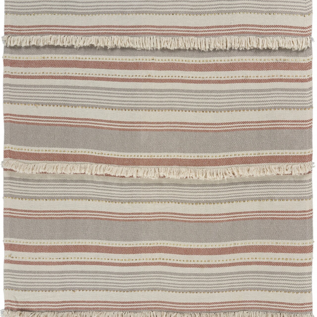 Edge Collections - 60" x 50" - Beige - Trendy Striped Throw Blanket for Cozy Living Spaces - 1 Piece